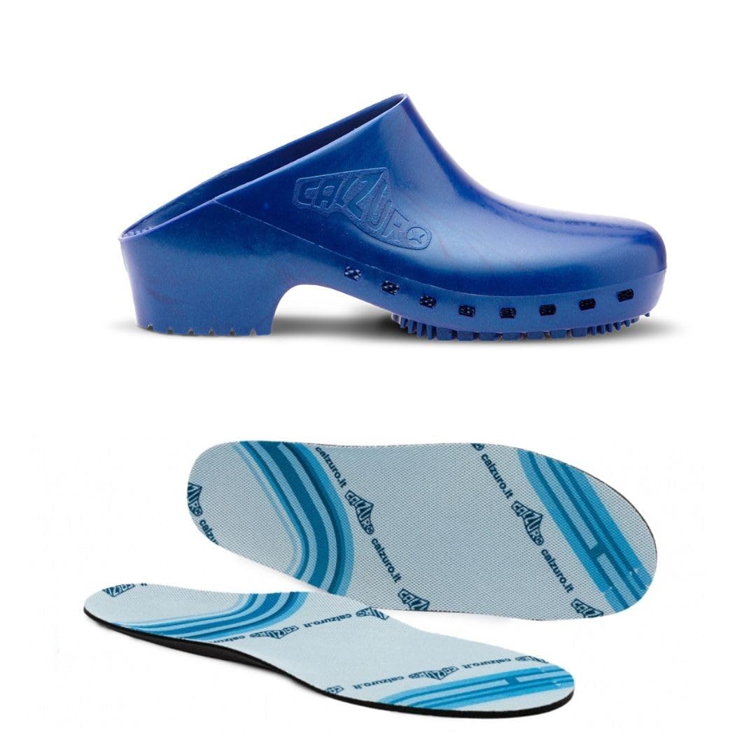 Zuecos sanitarios calzado Classic S sin agujeros con plantilla profesional CE