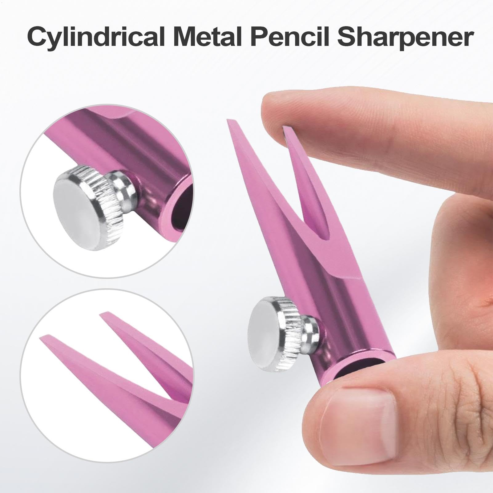 Pire à crayons pour les femmes, taille-crayon à crayons à sourcils,De dispositif de taille-crayon cosmétique des voyages - Outil d'aiguisme portable du stylo à sourcils pour petite amie, femme, ami