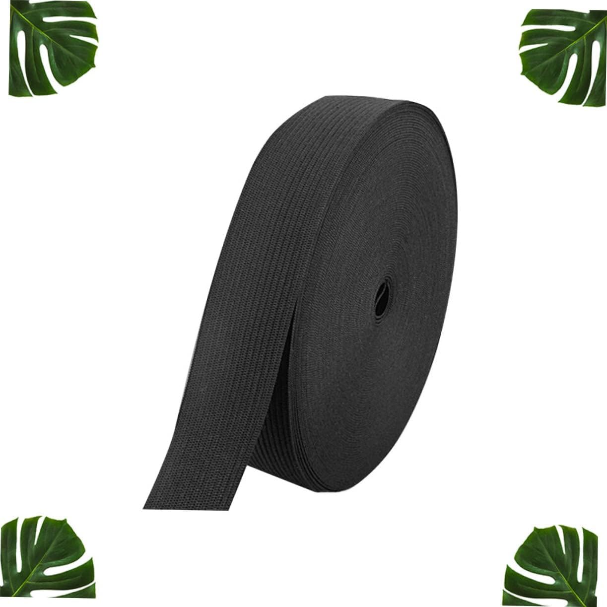 1Roll Meters Flat Elastic Band Wide Durable Stretch Bands for Sewing DIY Projects Clothing Accessories Made From Quality for Wigs Pants and Sportswear