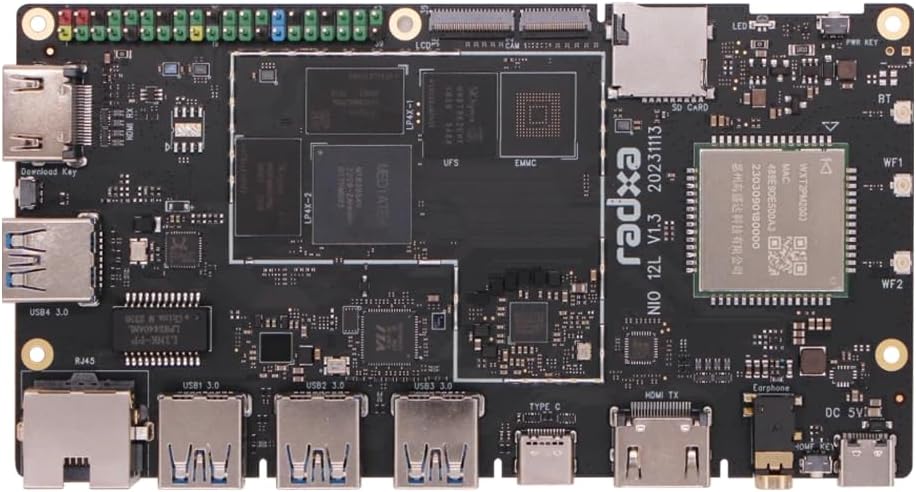 MiiElAOD Radxa NIO 12L MTK Genio 1200 8-Core CPU with OS Pre-Installed Mini Pc Computer (4GB RAM+64GB uFS)