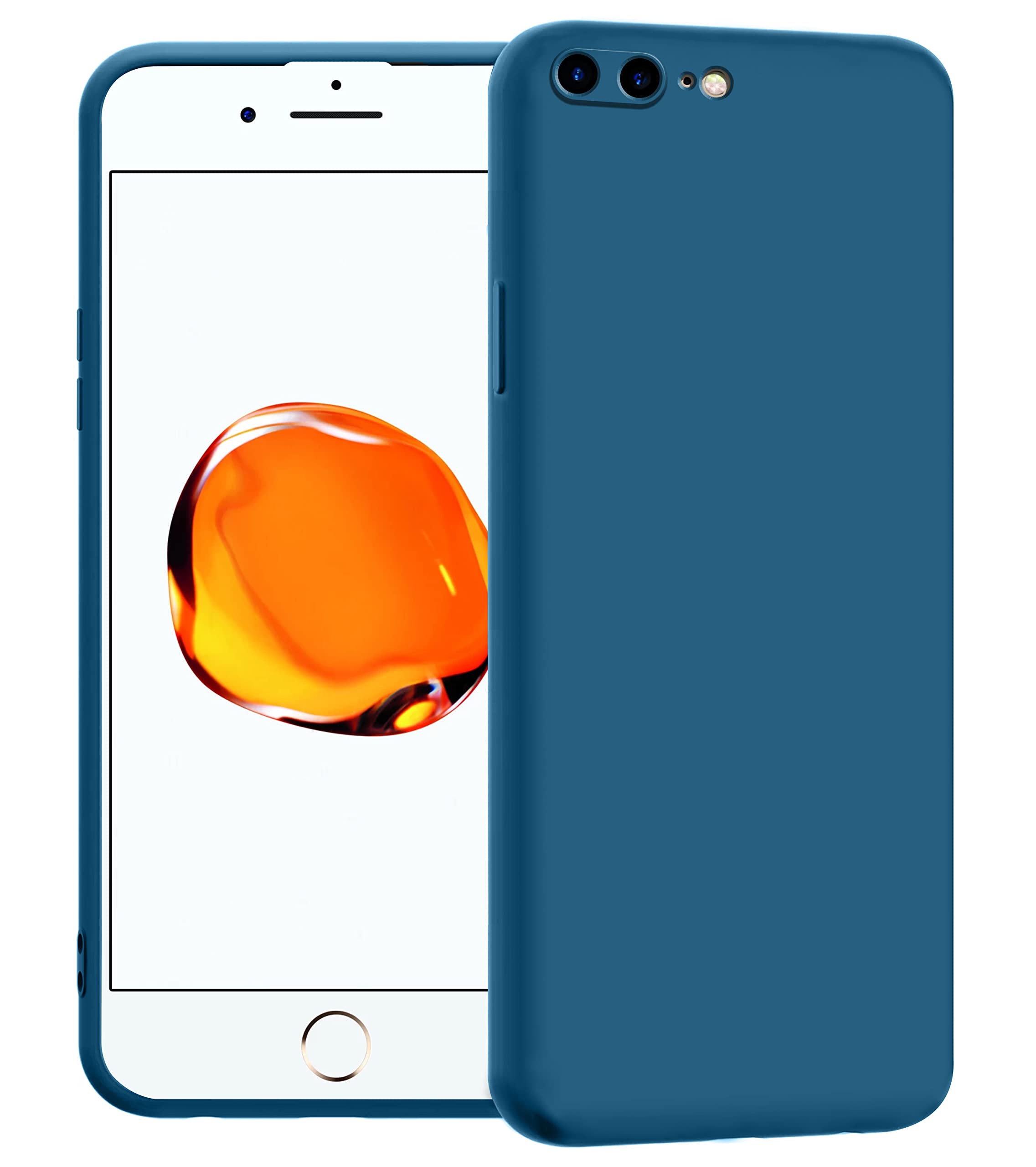 Amazon Brand - Solimo Back Case Cover for iPhone 7 Plus/iPhone 8 Plus | Compatible for iPhone 7 Plus/iPhone 8 Plus Back Case Cover | Liquid Silicon Case with Camera Protection | Blue (B0BG2DBHVC) Amazon Price History, Amazon Price Tracker