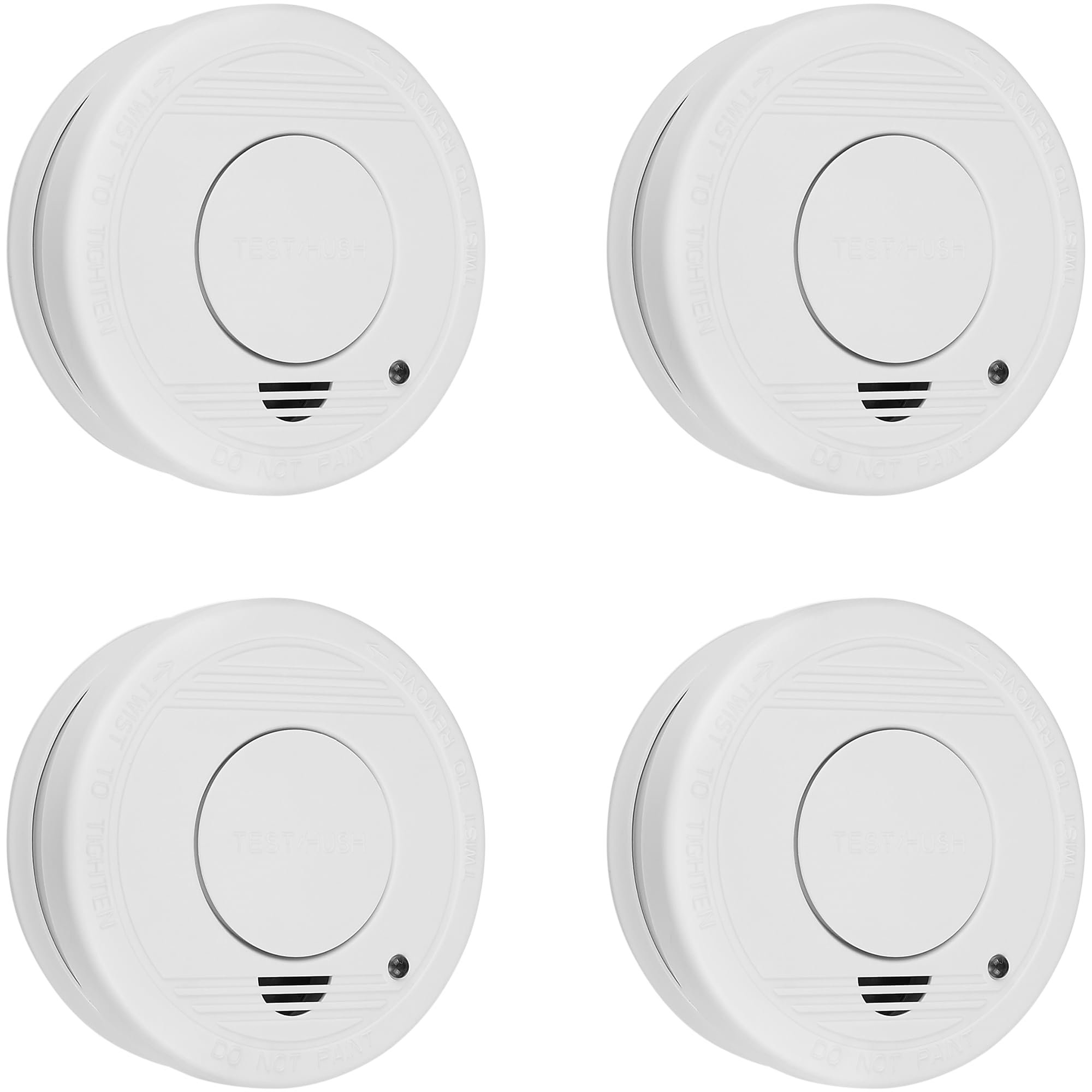 SmartwaresFSM-11514 - Smoke Detectors - Optical Sensors - 10 Year Life - Replaceable 5 Year Battery - Test Button - 85 dB - FSM-11514