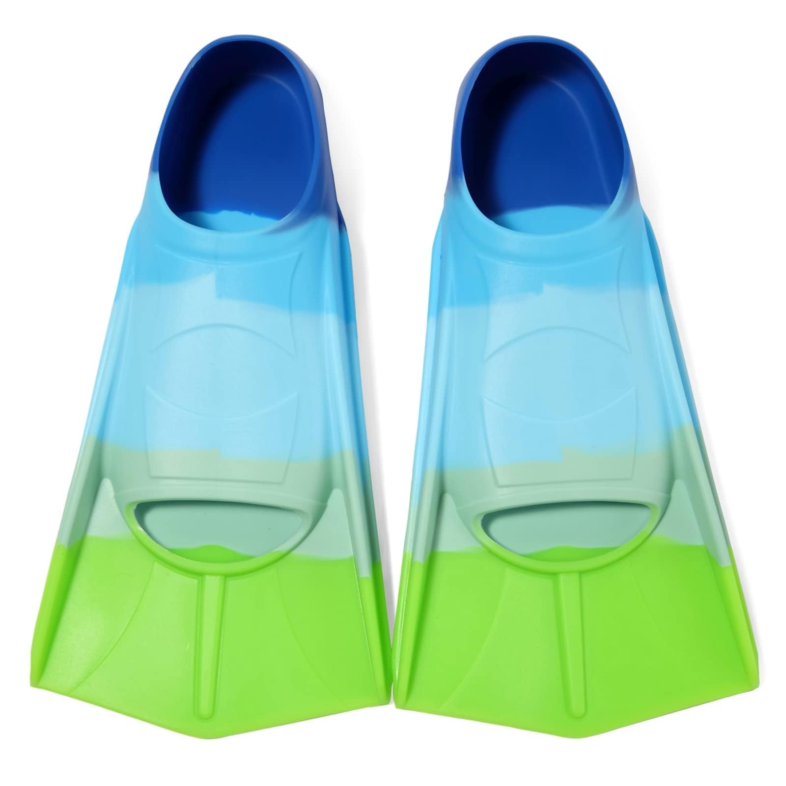 Aletas de natación para niños, aletas cortas para natación, natación y entrenamiento para niños, niñas, niños