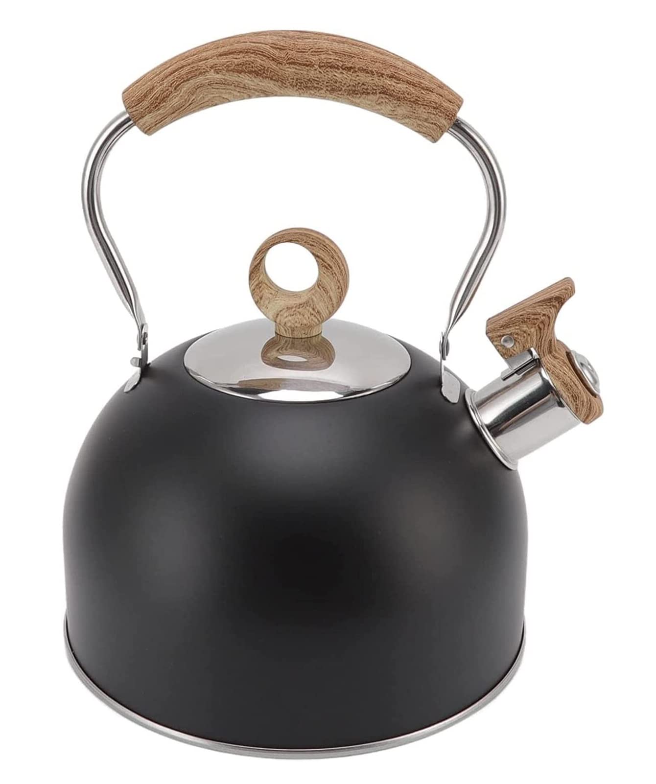 Czajnik do Herbaty 2.5L Gwizdający Czajnik Do Herbaty Czajnik Ze Stali Nierdzewnej Z Uchwytem Zapobiegającym Nagrzewaniu Do Kuchenki Indukcyjnej Gazowej Top Water Coffee Czajnik do Gotowania Wody (Co