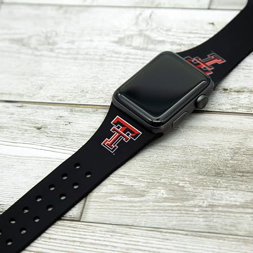 Miniatura 4 de Affinity Bands Texas Tech Red Raiders - Correa deportiva de silicona y funda compatible con Apple Watch y AirPods Gen 1 y 2