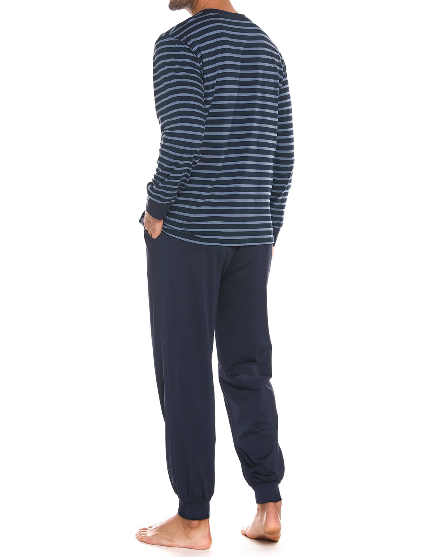 Sykooria Pigiama Uomo Invernali Pigiama Uomo Cotone Lungo Set Pigiama Caldo Pigiami da Uomo S-4XL