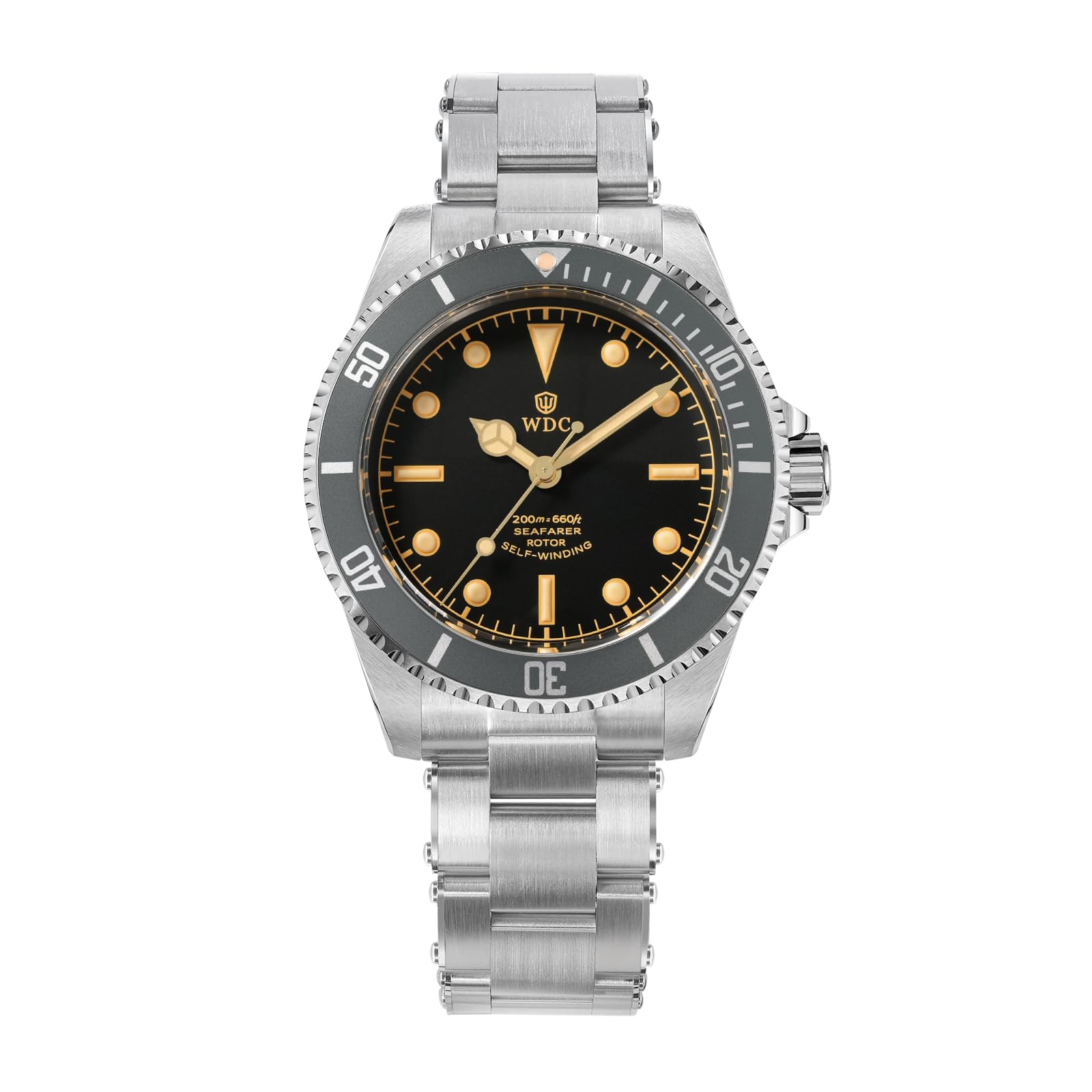 watchdives WD5513P - Orologio subacqueo da uomo, stile vintage, PT5000 PT5004, meccanico, automatico, di lusso, in vetro zaffiro bombato, 40,7 mm, impermeabile fino a 20 bar