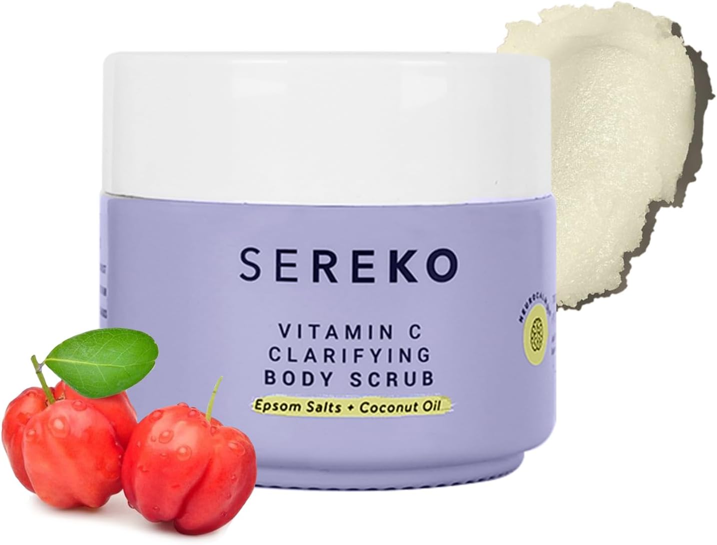 - SEREKO Exfoliating Body Scrub โ Psycodermatology Formula with Epsom & Bath Salts, Vitamin C Brightening for Smooth, Radiant Skin โ Gentle Dead Skin Removal โ 100g