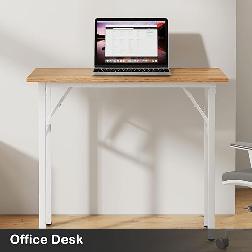 Miniatura 9 de Need Escritorio pequeño de 31 12 pulgadas mesa de escritura plegable sin montaje escritorio plegable resistente y resistente para espacios pequeños