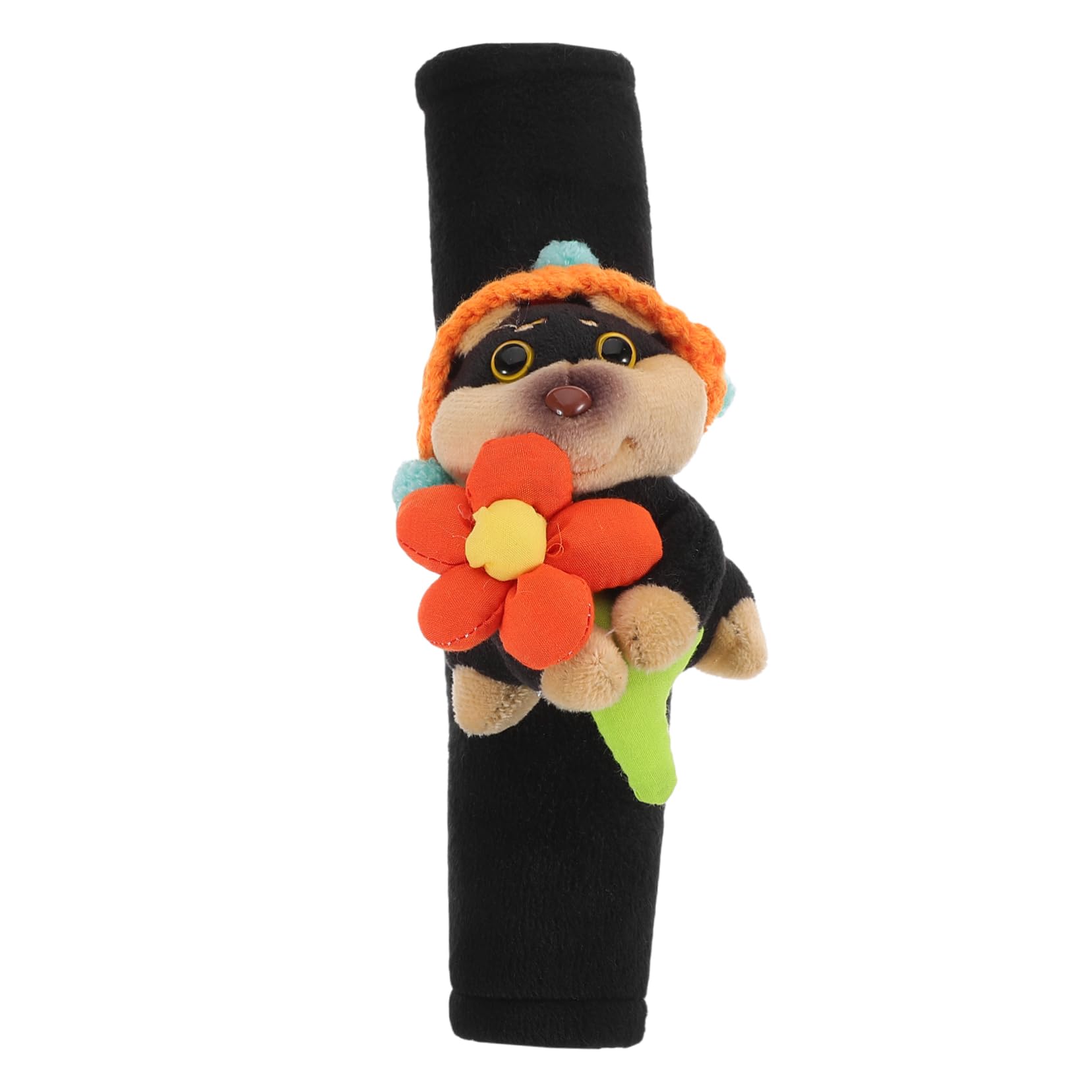 BESTYASH Cute Dog Plush Car Seat Strap Shoulder Pad Covers Soft Stylish Safety Belt Cover for Comfortable Driving Interior Decoration and Versatile Use Car Accessories