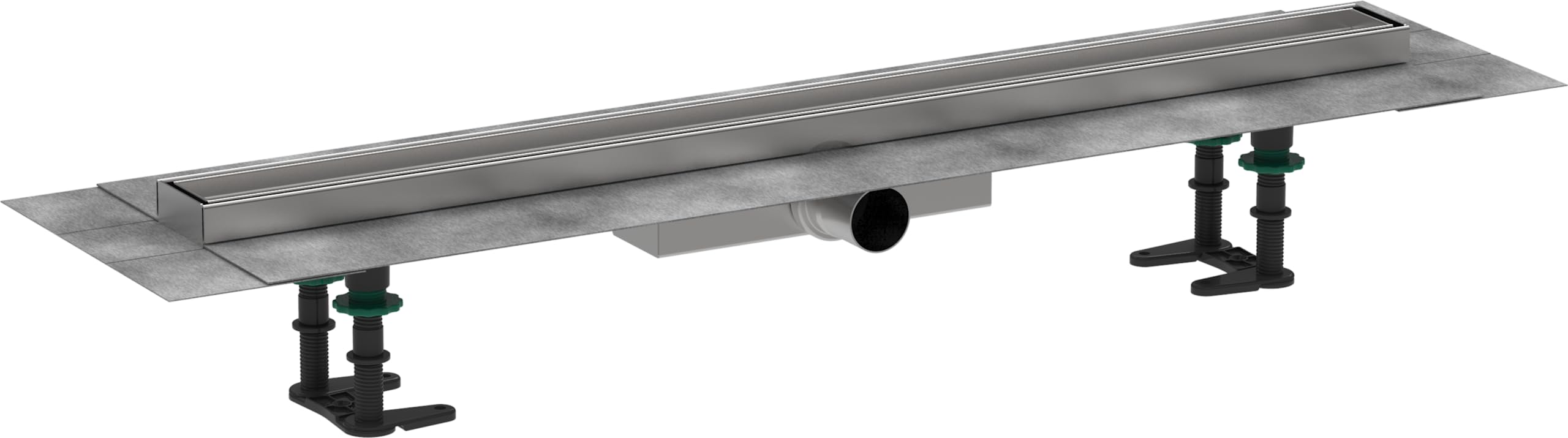 hansgrohe RainDrain Compact Duschrinne 800 – befliesbar, ultraflach, Komplettset