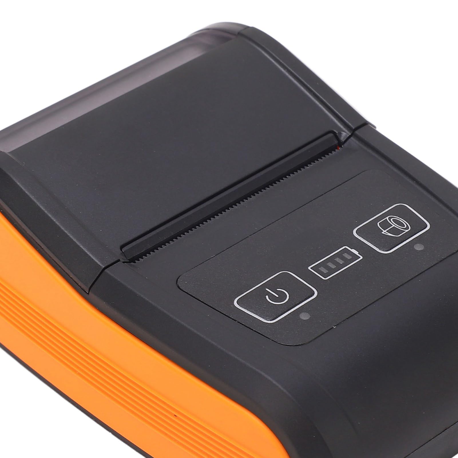 Impresora de Recibos Bluetooth de 58 mm con Velocidad de Impresión de 90 mm/s, Impresora Térmica Portátil con Batería Recargable para Código QR y Gestión de Inventario