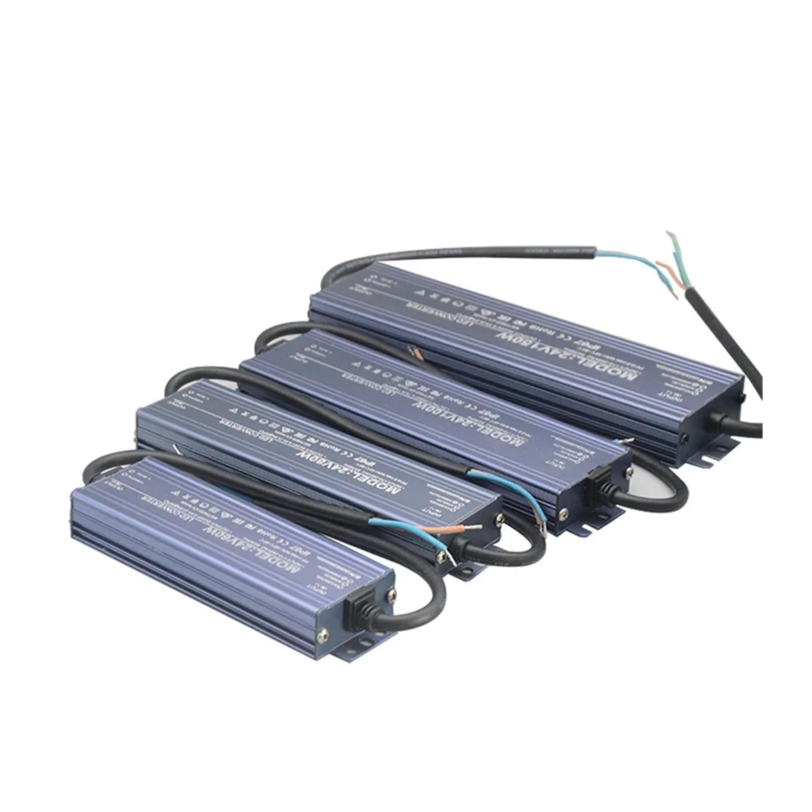 Alimentatore 12V 24V 10W - 400W 500W Trasformatore 12 24 Volt AC 220V a 12V 24V Driver LED Impermeabile IP67 for Illuminazione Esterna (24V 20W)(12V 100W)