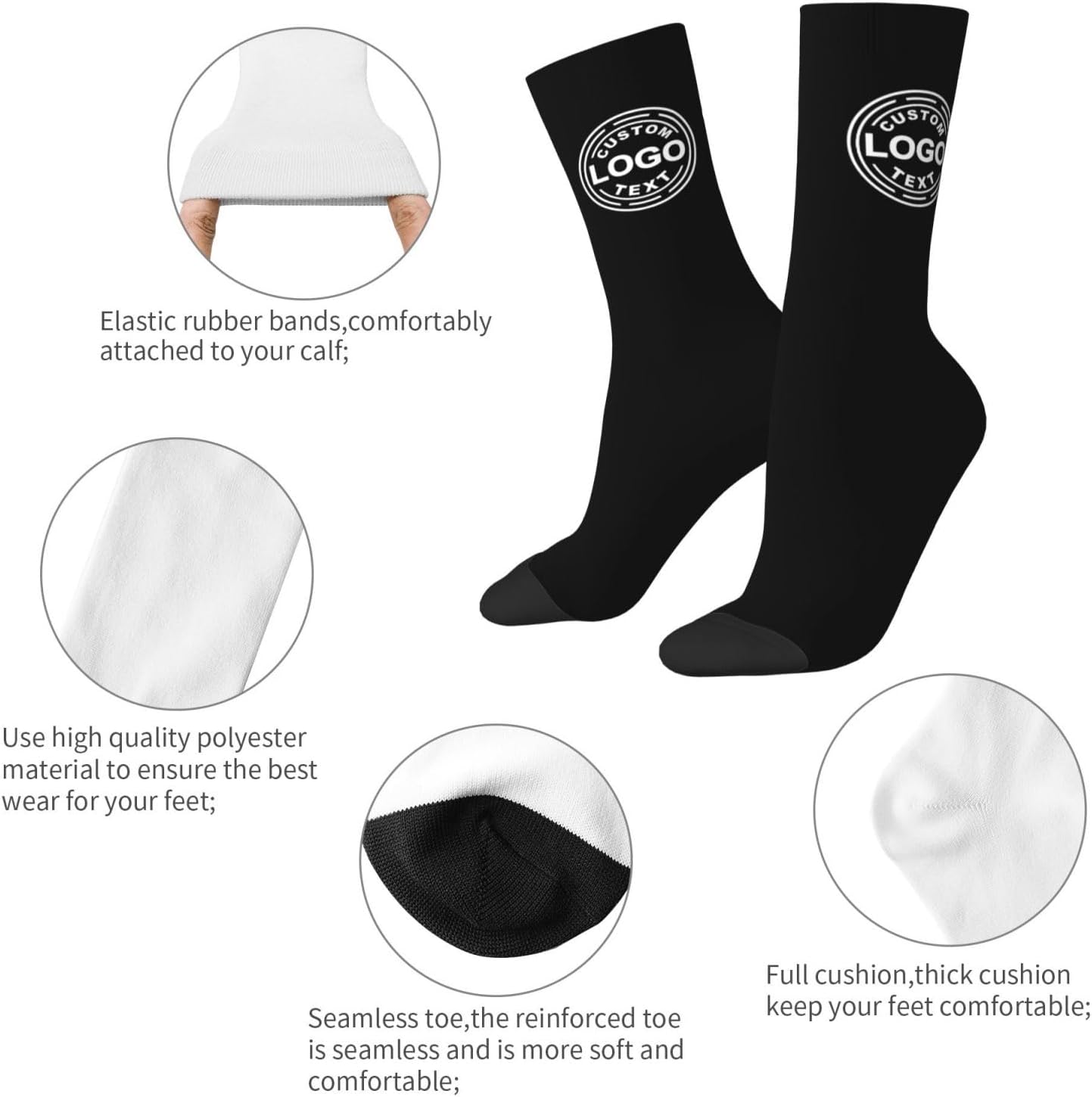 Custom Face Socks With Photo Personalized Socks Customized Funny Socks Novelty Face Crew Socks Funny Gifts For Men Women - Image 7