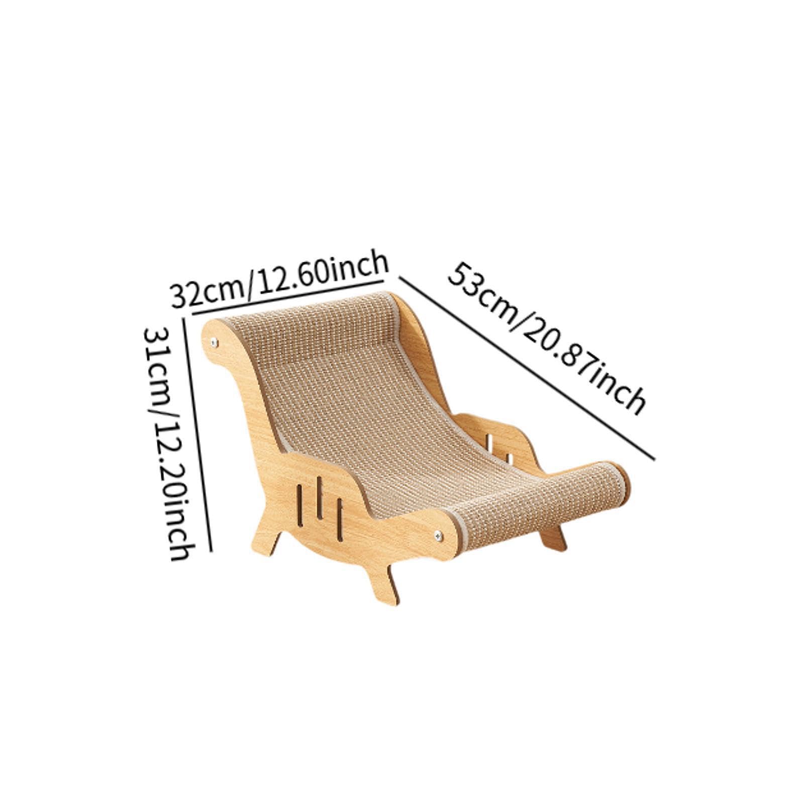 Fauteuil d'intérieur pour Chat - Un Espace Unique pour se détendre avec Un griffoir en sisal, Alliant Confort et décoration. Ce Fauteuil en sisal, Brun, 32 x 53 x 31 cm