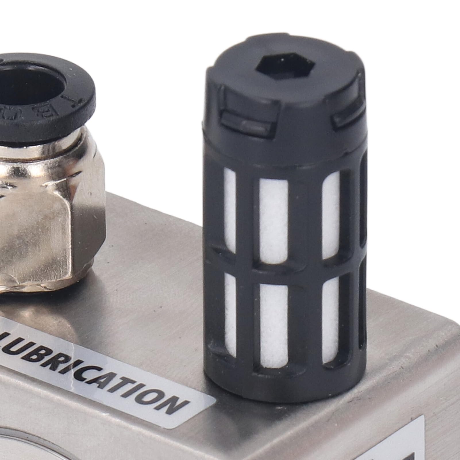 Vibratore Pneumatico in Acciaio Inossidabile, Vibratore a Turbina, Vibratore a Turbina, Vibratore Industriale con Filettatura G1/8 Pollici, Silenziatore e Connettore per Tubo