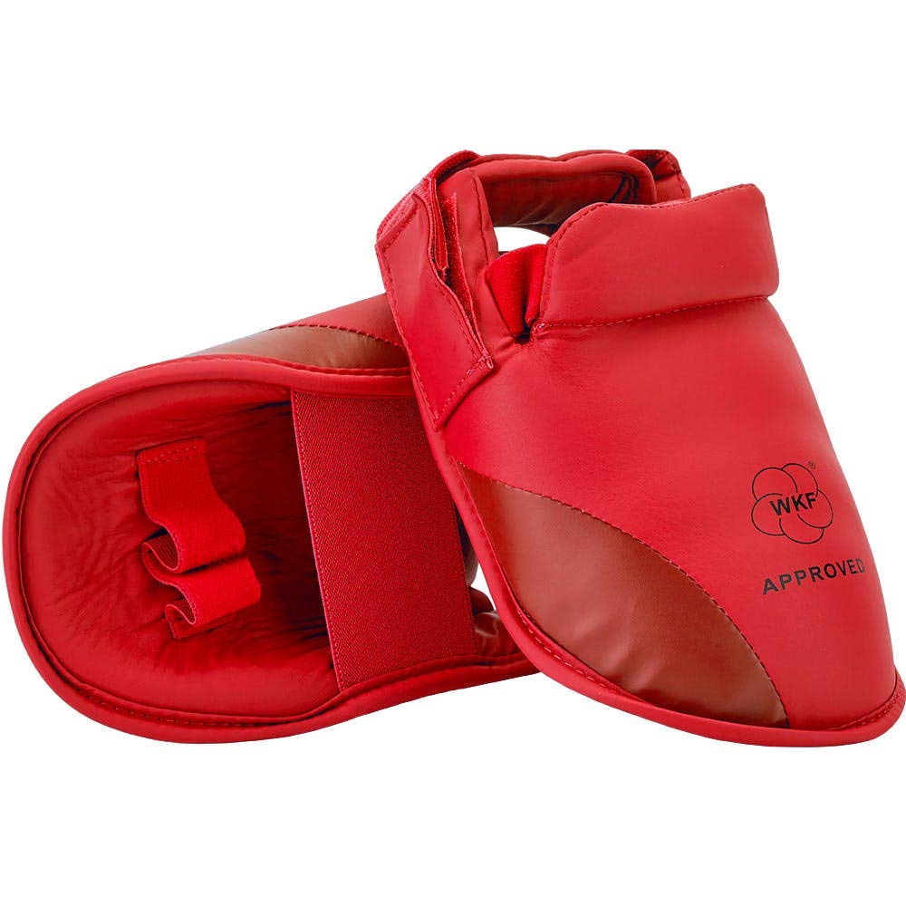 MAR INTERNATIONAL WKF Approved Instep Guard Red (Large)