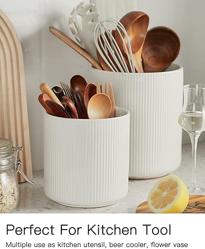 Vista 25 de getstar Soporte grande para utensilios de cocina para encimera de cocina (7.2 pulgadas de alto x 6.2 pulgadas), soporte de utensilios de cocina