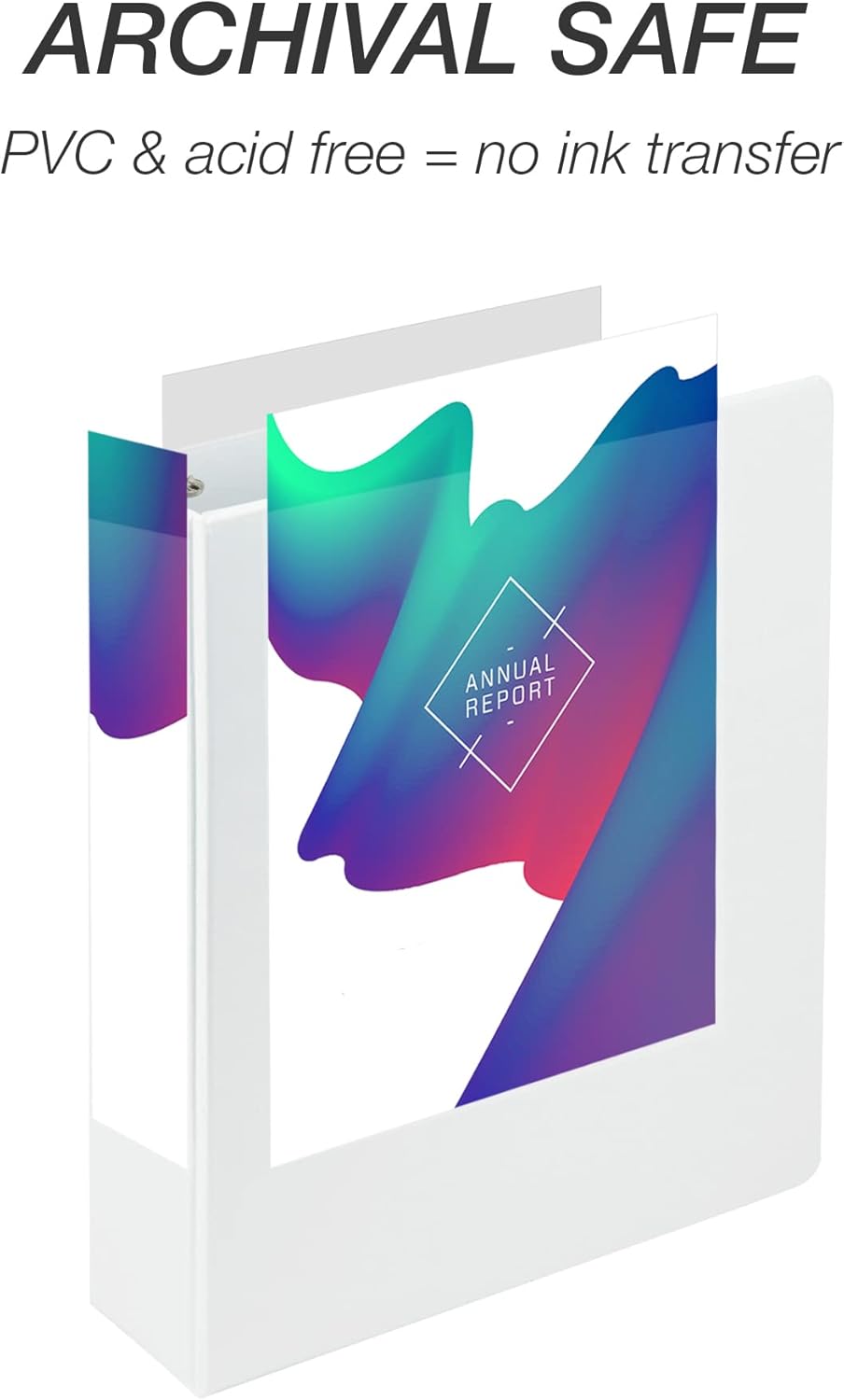 Samsill 2インチ 3リングバインダー 米国製 エコノミーラウンドリング クリアビューカバー シート容量 425枚 学校 自宅