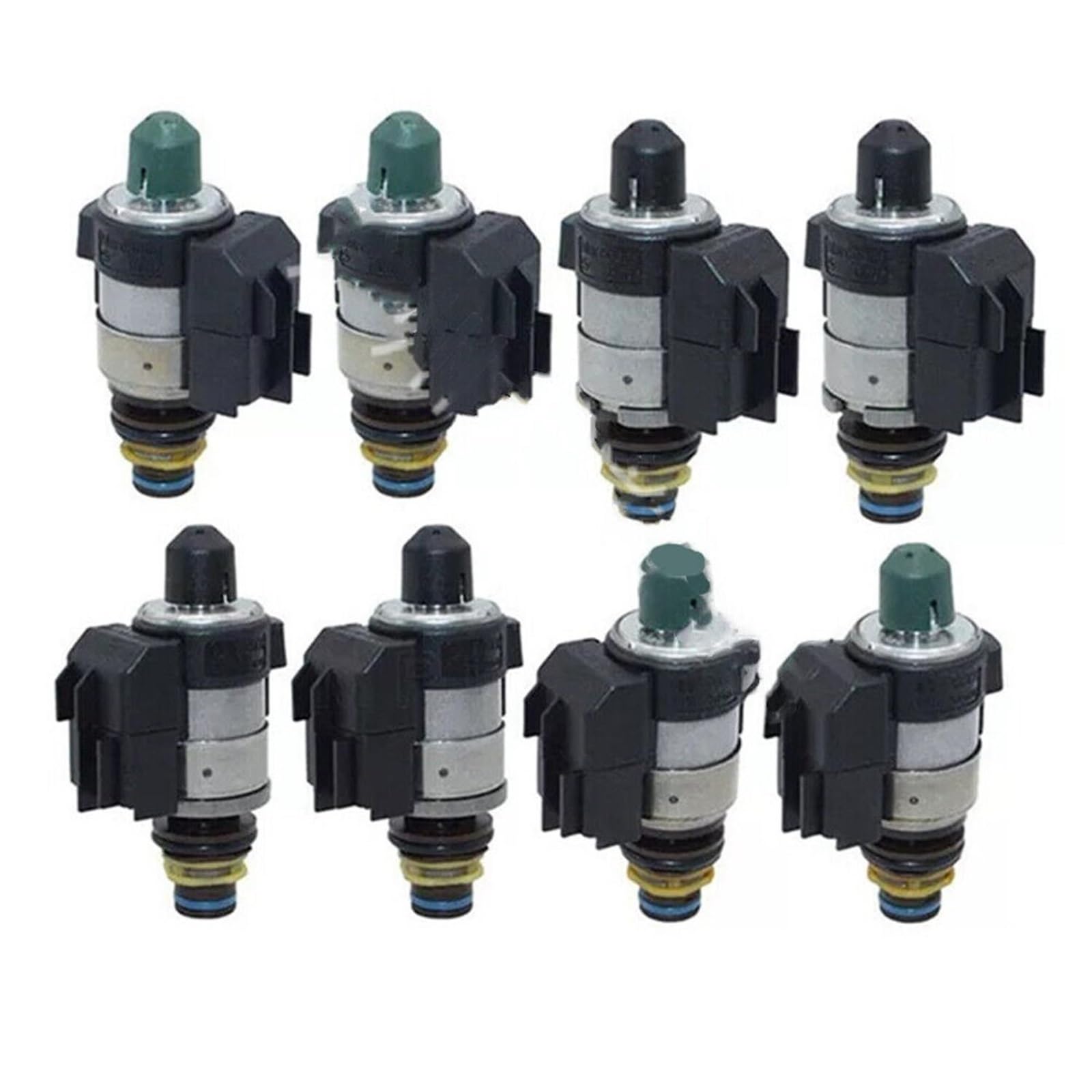 Valve Body Solenoid Module Transmission Valve Body 8pcs/Set 722.9 Transmission Solenoids Set 2202771098 2202770198 Fit for Mercedes 7 Speed Automatic Transmission Valve