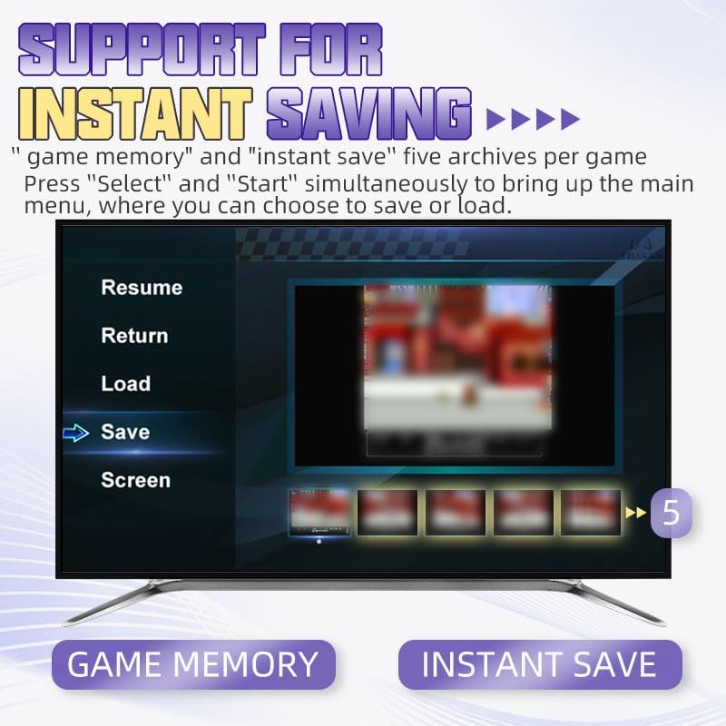 Miniatura 5 de Consola de videojuegos de 16 bits Super máquina de juegos integrada 5000 juegos clásicos compatible con HDMI 4K TV Plug Play Sistema de consola de