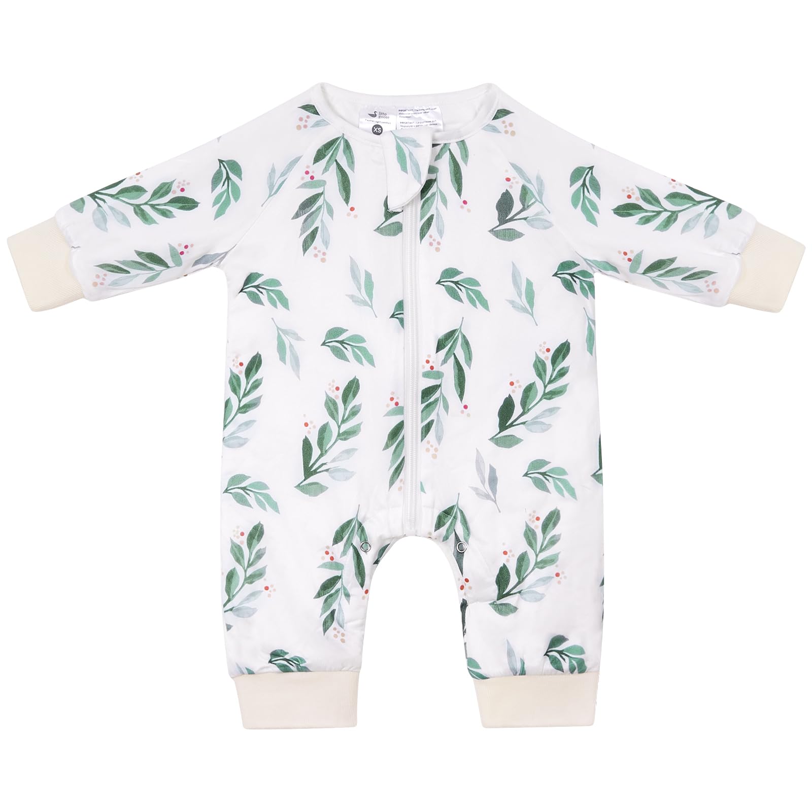 Baby Sleep Suit 1.0TOG Long Sleeve Wearable Blanket with Legs, Soft Sleeping Bag with Feet newborn to 24 Months