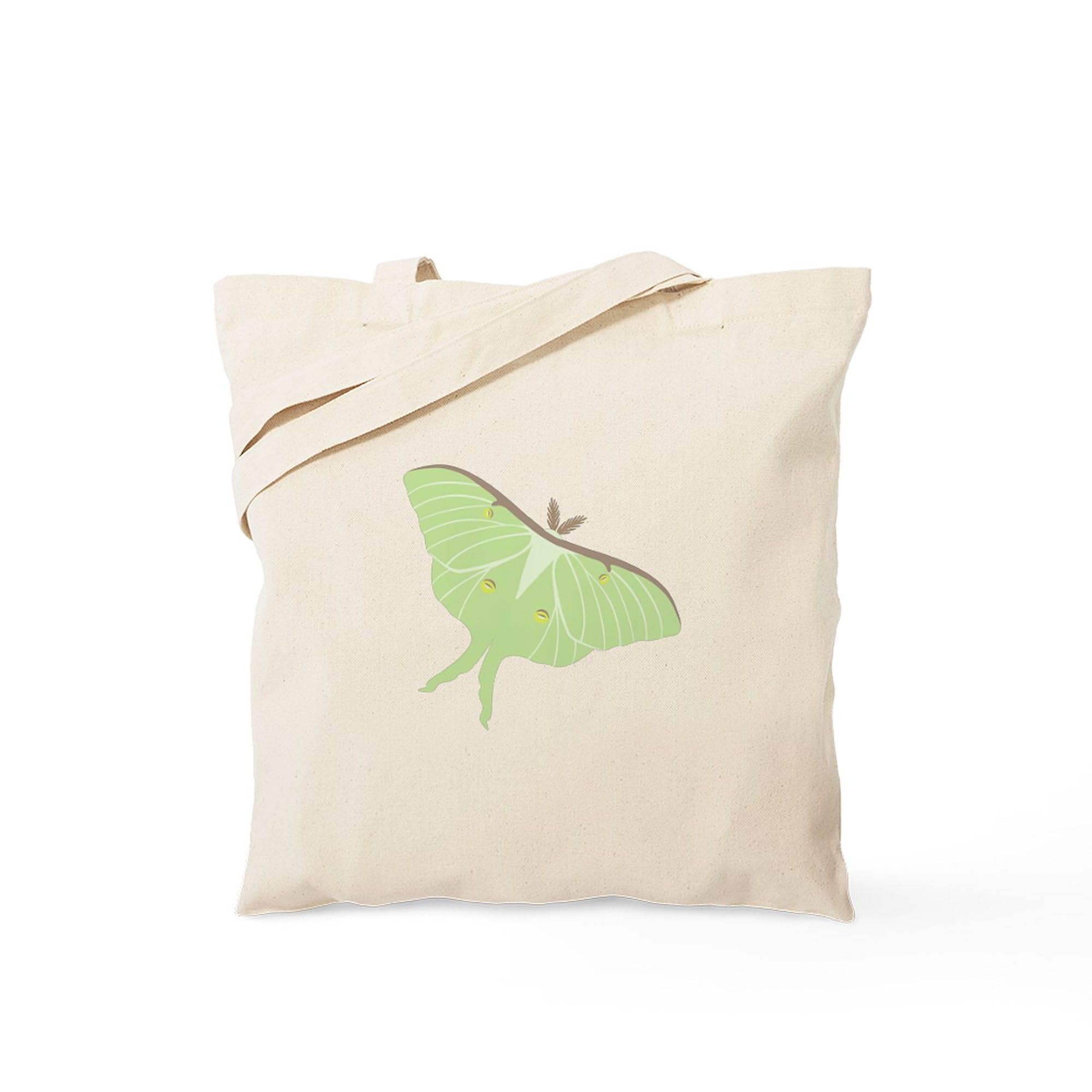 CafePress Luna Moth Insect Tote Bag Reusable Natural Beige Canvas Shopping Bag