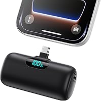 Vista 1 de Mini Portable Charger Power Bank for iPhone 17/16/15 Series, 5000mAh PD USB C Cell Phone Portable Power,Travel Essentials Battery Pack for iPhone
