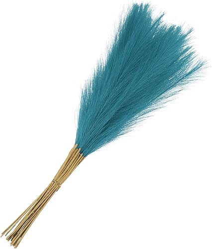 MECCANIXITY 15 piezas de hierba de pampa sintética, 21 pulgadas21.7 in, decoración de hierba de pampa falsa para sala de estar, fiesta, jarrón de