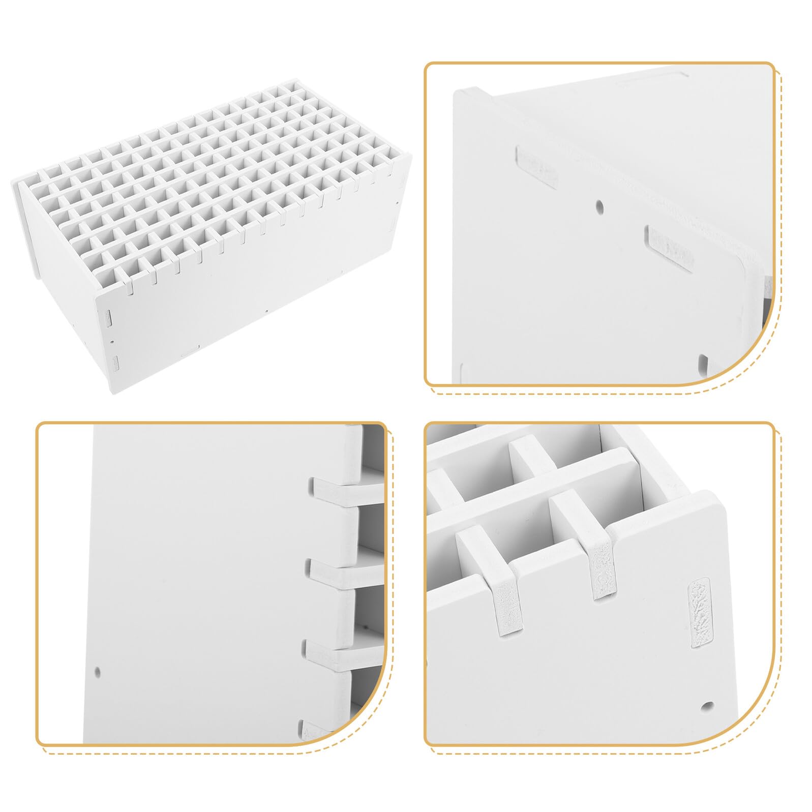 Alipis Scatola Portapenne in Legno 120 Scomparti Organizer da Scrivania Multifunzionale per Ufficio Studio e Scuola Portaoggetti da Scrivania Compatto per Penne e Pennarelli