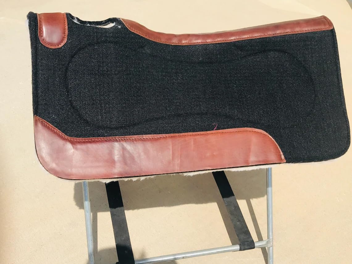 Western horse Felt Sottosella/sottosella sagomato in feltro di lana di alta qualità nelle misure 81,28 x 81,28 cm e 76,2 x 76,2 cm A19 (76,2 x 76,2 cm)