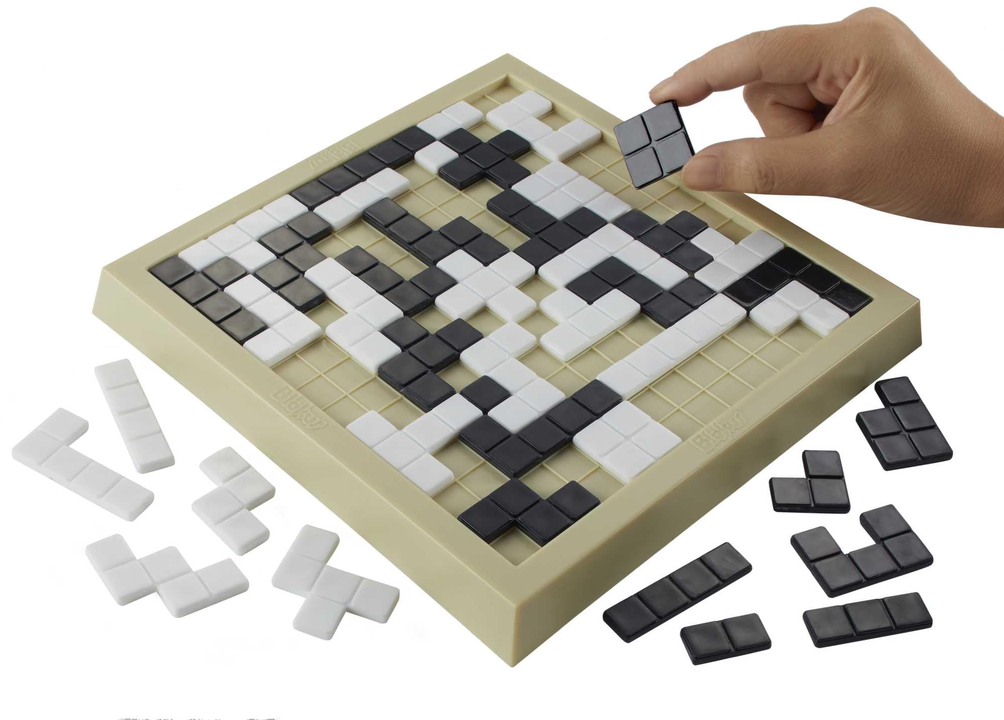 Mattel Games Blokus Duo, Strategiespiel ab 7 Jahren, 2 Spieler | Deine Spielsteine dürfen sich nur an den Ecken berühren. Klassisches Strategiespiel für 2, 42 Steine in zwei Farben, FWG43