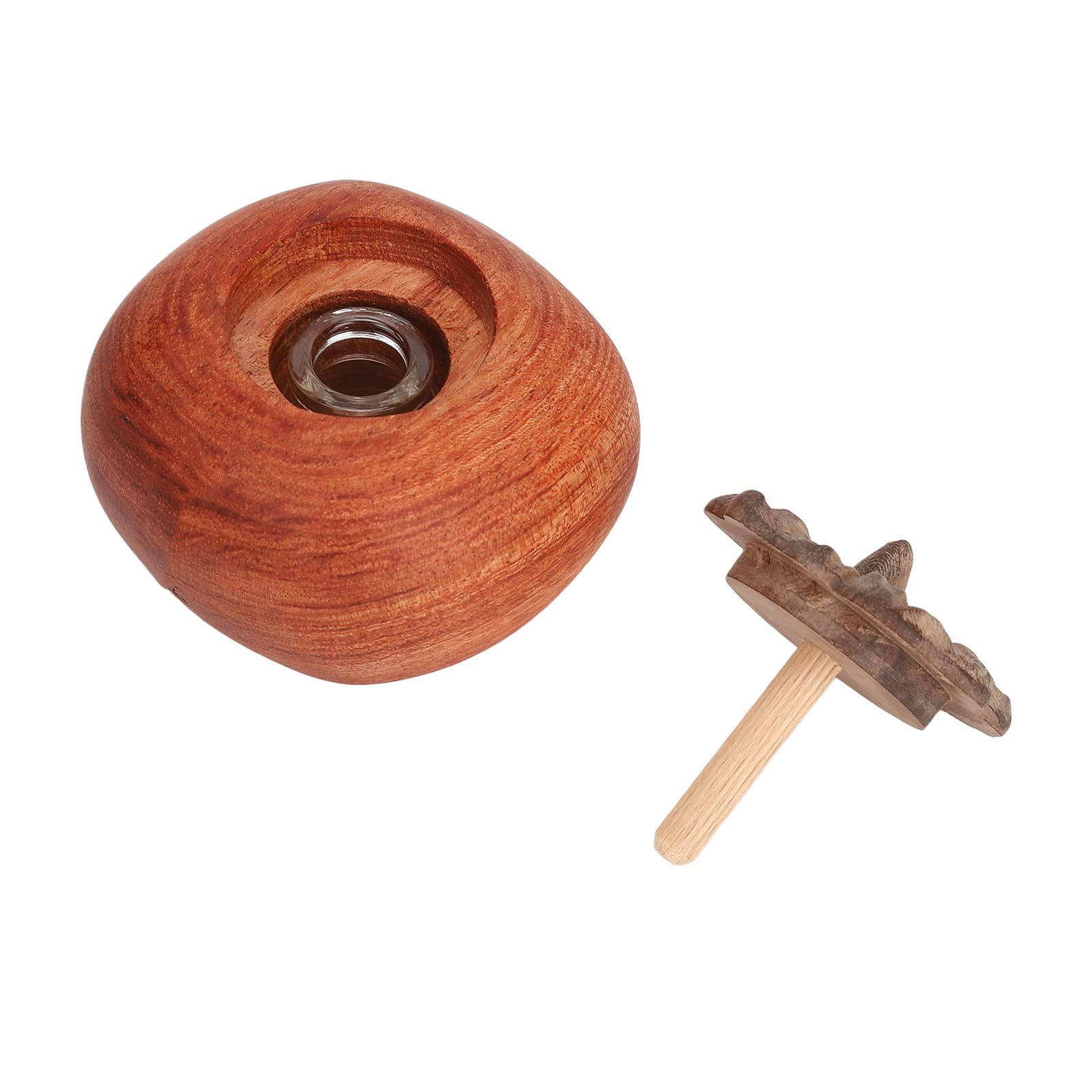 Diffusore di oli essenziali in legno, diffusore per aromaterapia | Diffusore di oli essenziali in legno di faggio, realizzato a mano, con 10 ml di olio essenziale e flacone di vetro, per un