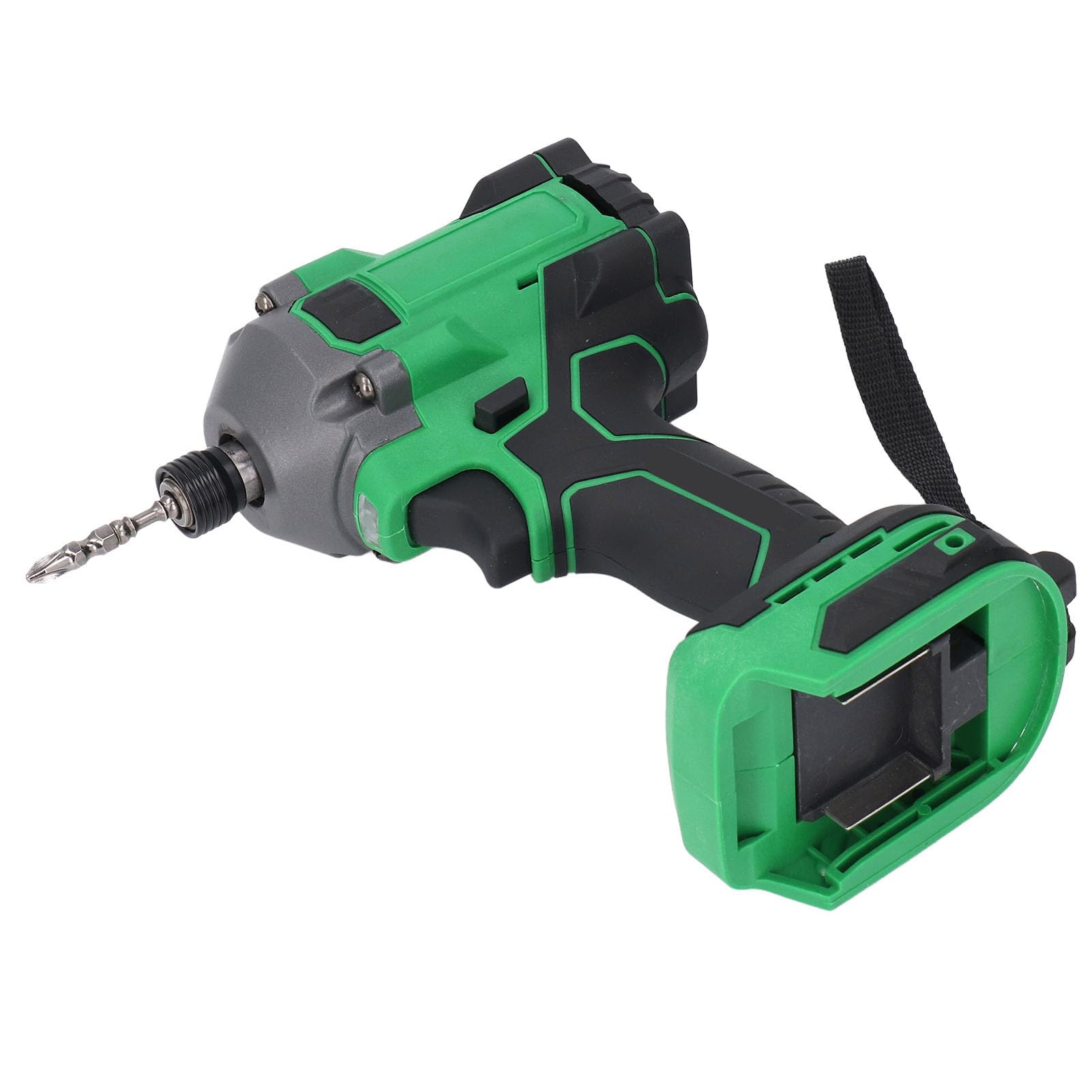 Marhynchus Bezprzewodowy Klucz Udarowy, Bezszczotkowy Klucz Udarowy ABS 550 Nm 0-3400 Obr./min 21 V Zasilany Akumulatorowo Elektryczny Pistolet do Naprawy Samochodów w Garażu do BL1815 BL1860