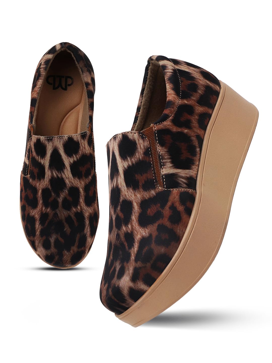 the white pole Super Comfortable Printed Loafer Shoes for Women and Girl-picture-42