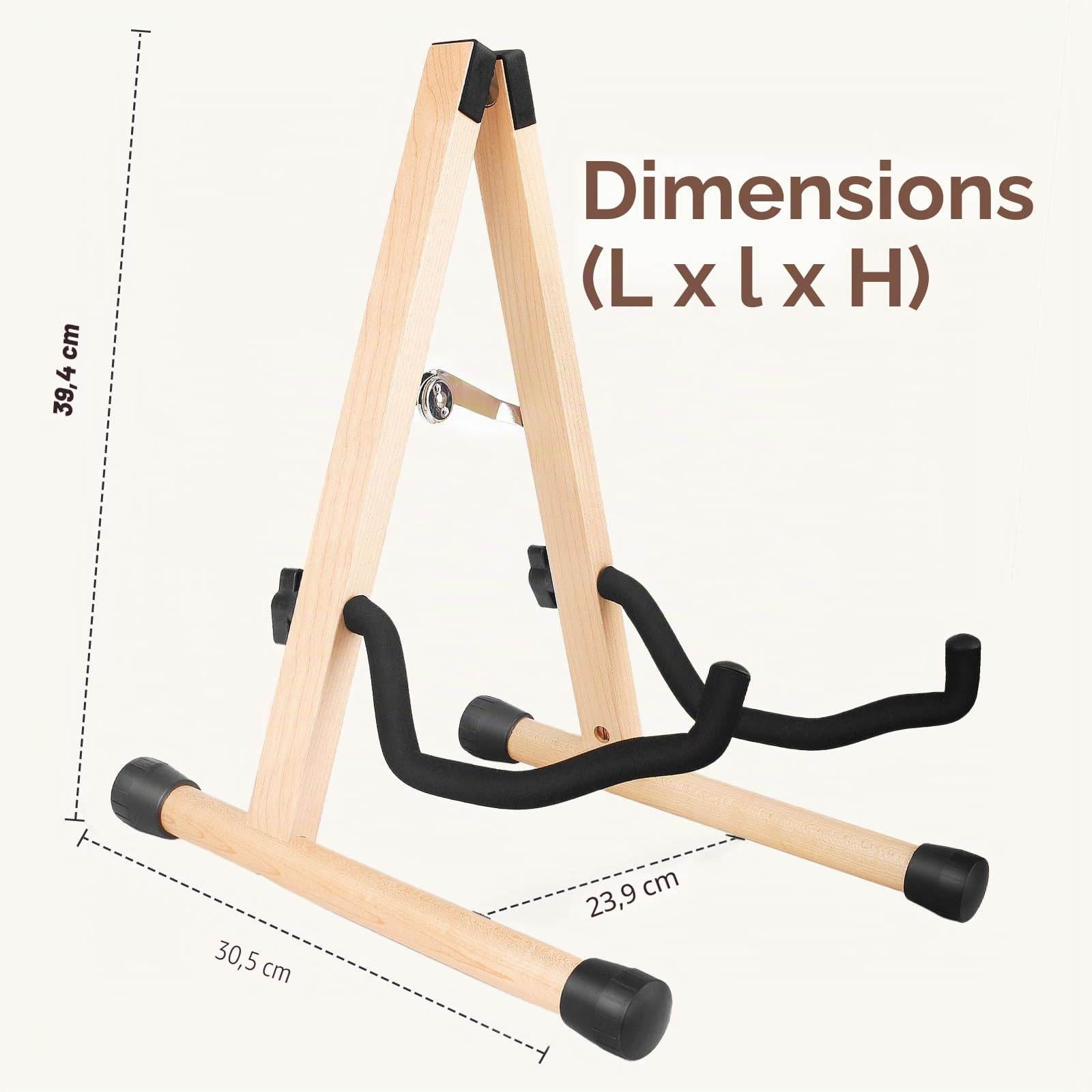 KingPoint Support de guitare acoustique en bois pour guitare électrique classique, support pliable pour guitare basse, accessoires de guitare