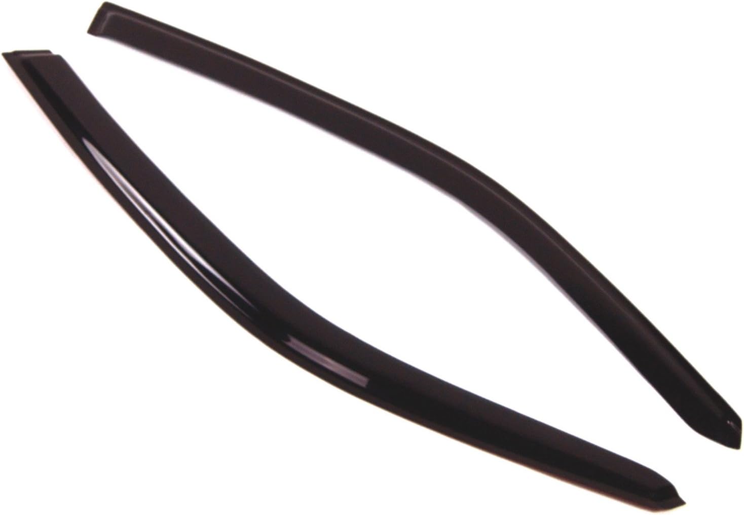 TuningPros Outside Mount Window Vent Visors Rain Guards Compatible with Chevrolet Cavalier Coupe 1995-2005 | Side Window Wind Deflectors Rain Shields | Smoke Tinted, 2 Pcs Set, DGWV-031