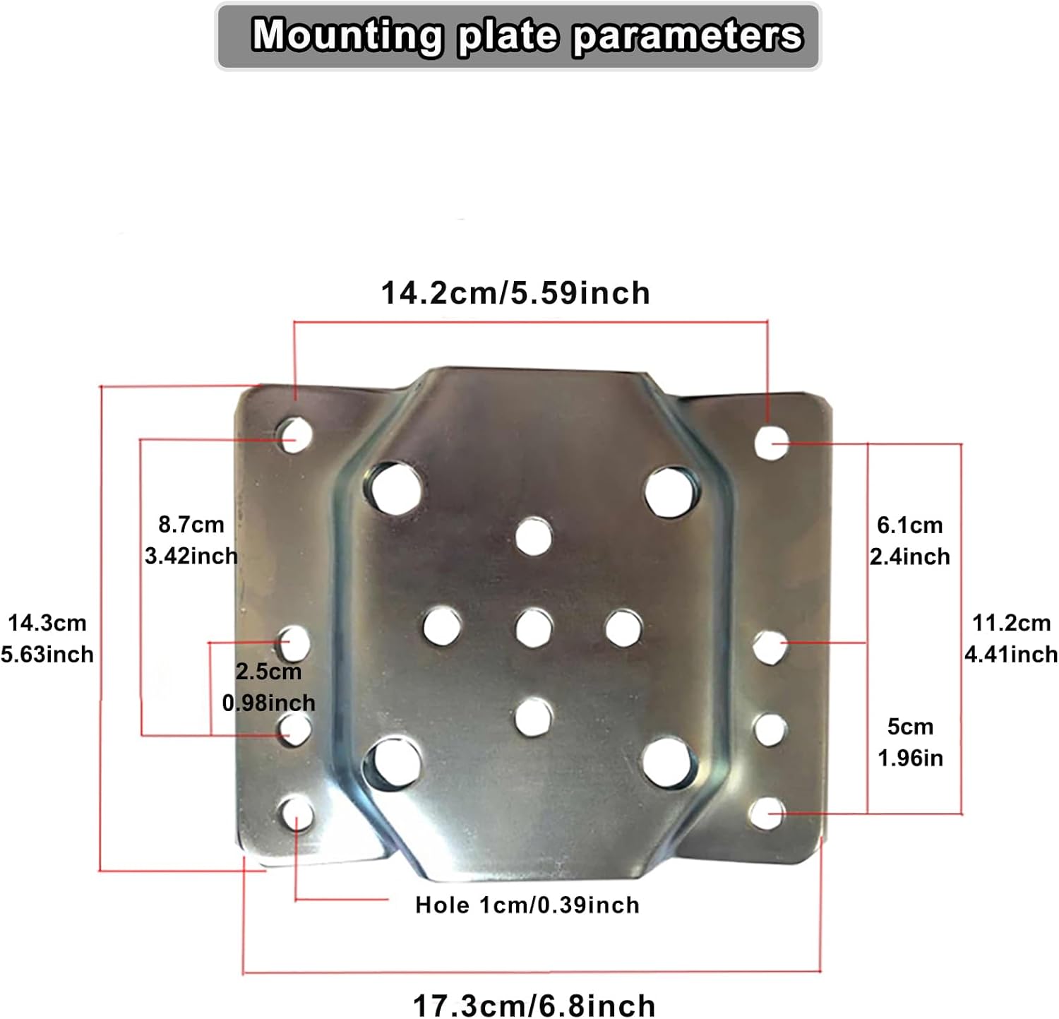 Marine Beach Boat Trailer Jack,Heavy Duty Bolt-On Swivel Boat with Wheels,10" Lift Side-Wind Crank Trailer Tongue Jack for RV Boat