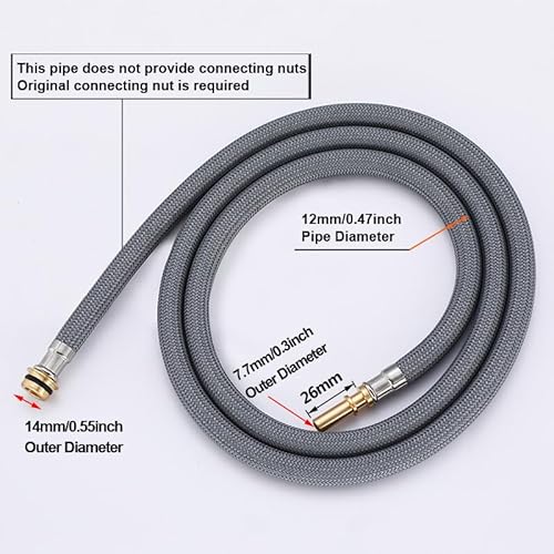 88624000 Ersatz-Trolle, kompatibel mit Hansgrohe Kitchen Faucets Standard, nicht select Single Hole, Kitchen Faucet Spray Hose 59