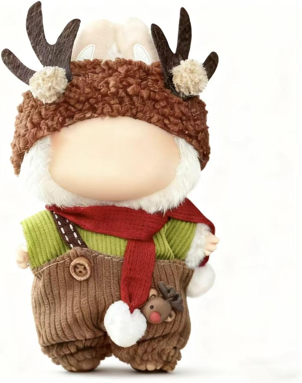 Clothes for LABUBU 17cm Doll (NO Doll),Outfit for LABUBU,Dress and Hairpin Set for LABUBU Dress Up,Boys and Girls Stylish Adorable Dolls Clothes Accessories (Christmas 1, for 17 cm)