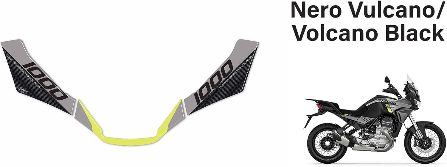 labelbike - 3D Stickers Decorations and Protections for Motorcycle Front Muzzle Compatible with Guzzi Stelvio 2024