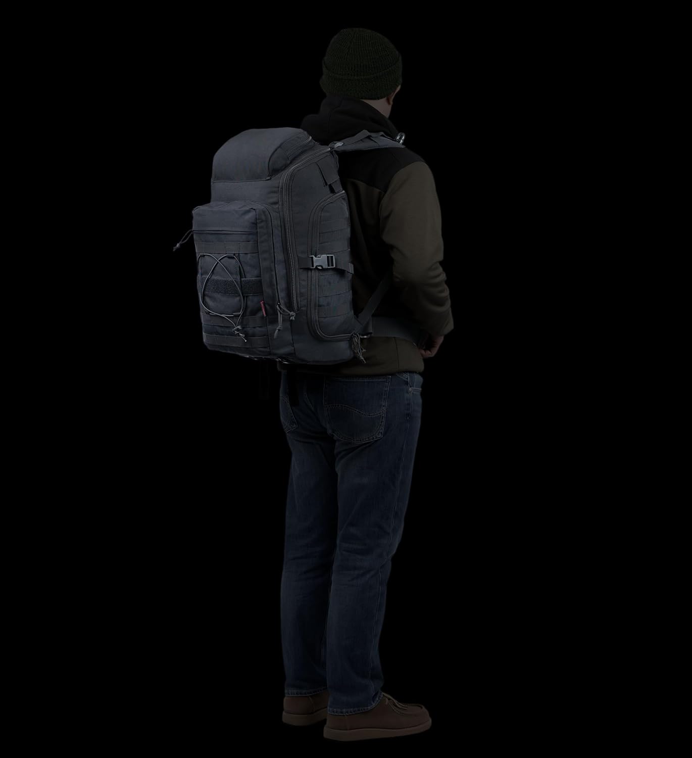 35L Tactical Backpack Military Rucksack MOLLE Quick-Access Flap EDC Pack for Hiking Camping Travel Work Bugout Emergency