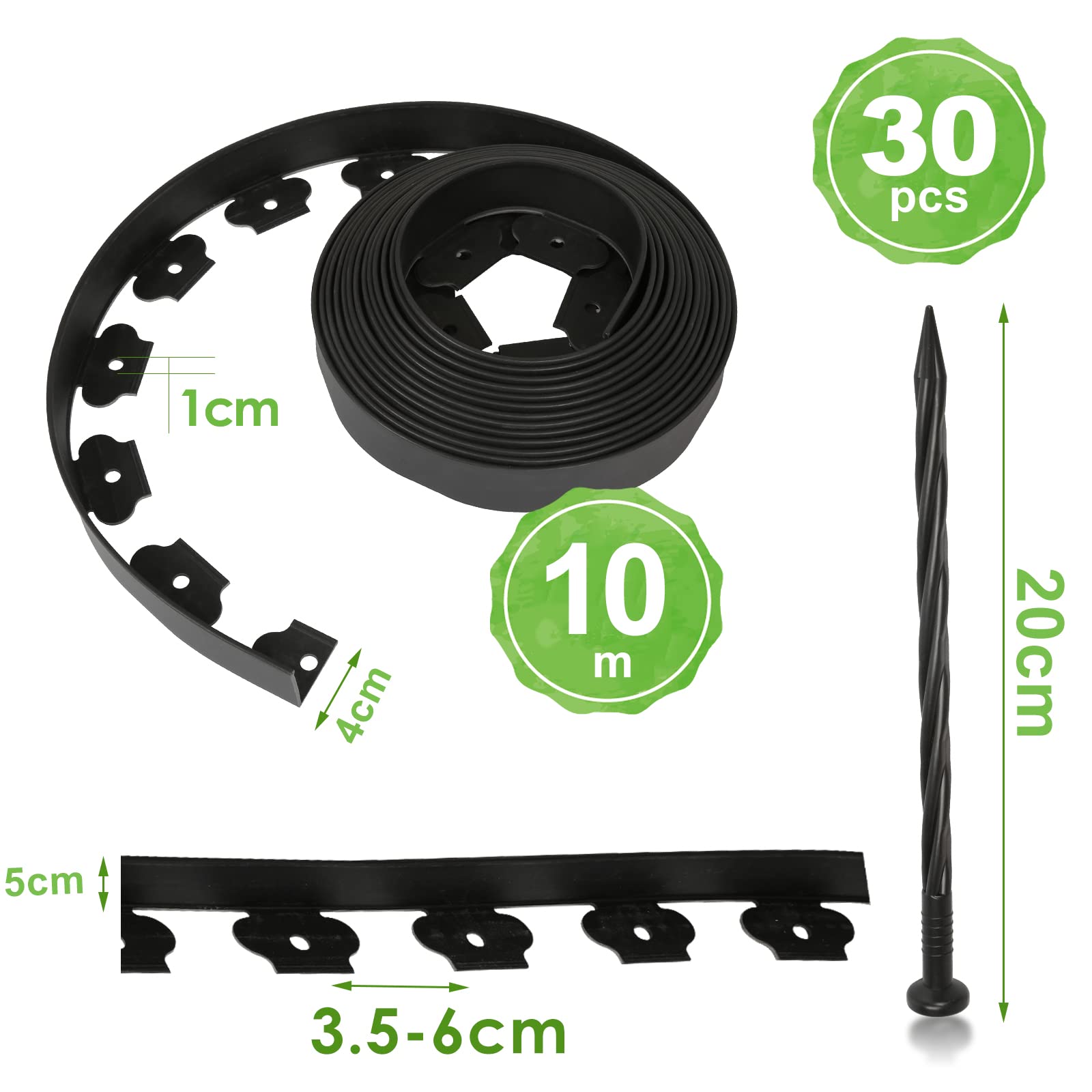 GARDENIX LineBORDER flessibile in plastica Bordo per prato | FindTheDeal