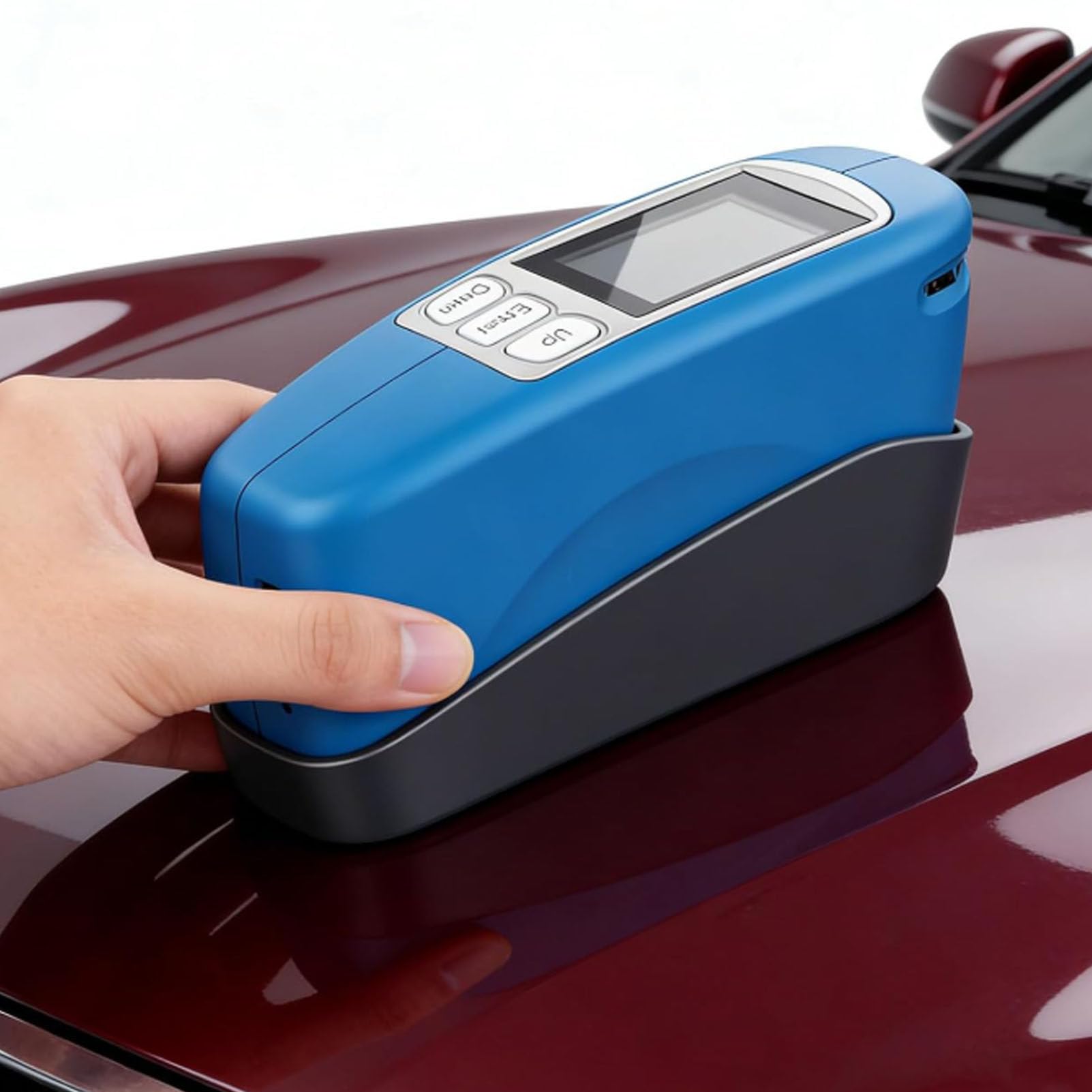 Hydravex Gloss Meter Angle Multi-Angles 20° 60° 85° Portable Gloss Tester Surfaces Gloss Measurement for Paint, Plastic Building Materials Precise Glossmeter Measurement