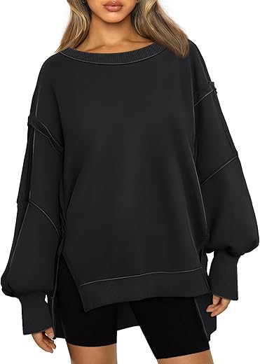 Trendy Queen Womens Oversized Sweatshirts Hoodies Crewneck Shirts Fall Outfits Teen Girls...
