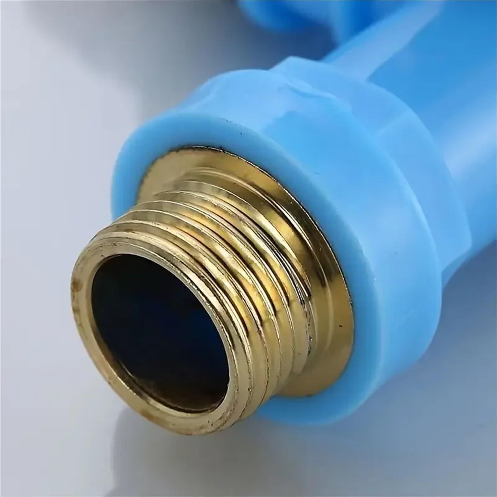 Rubinetto universale a un ingresso e due uscite, multifunzionale, antigelo e antispruzzi, lavatrice da cucina a doppio controllo (blu)