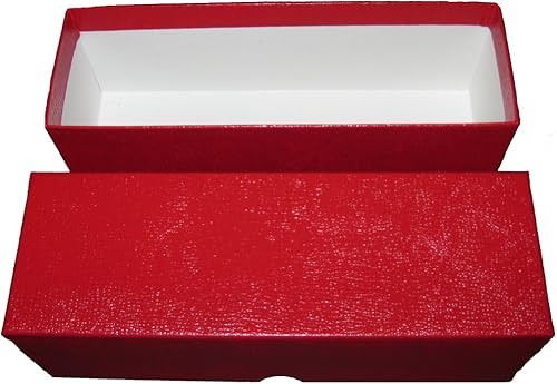 Miniatura 14 de Guardhouse Caja de almacenamiento de una fila de 9 pulgadas para monederos de papel y plástico de 2 pulgadas, paquete de 10 unidades, color rojo