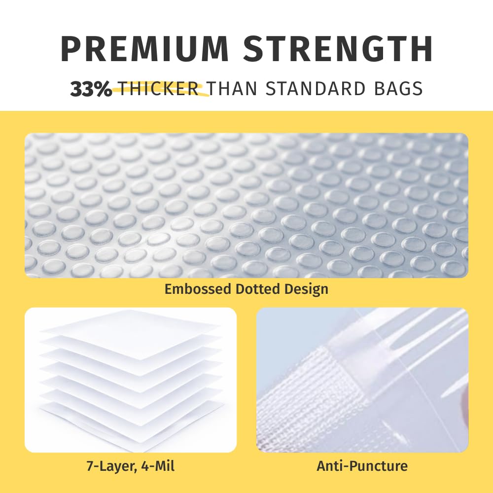 OutOfAir BULK - Rollos selladores al vacío de 8" x 25' - Estuche - 40 rollos