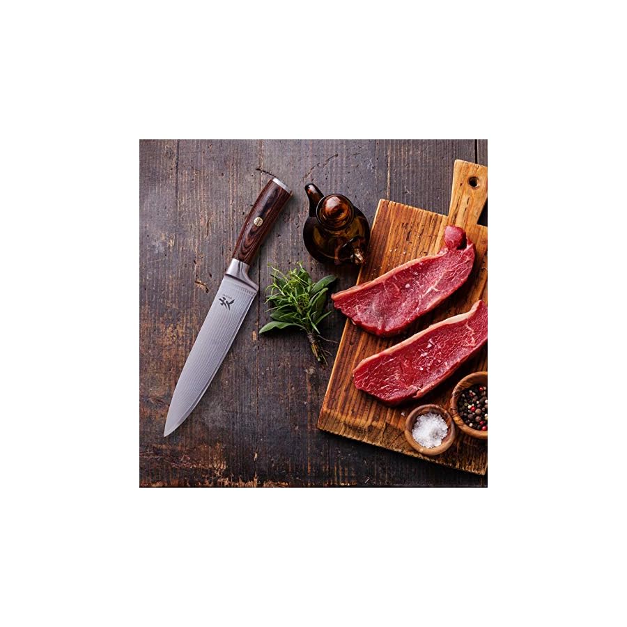 SAMCOOK-Damascus-Chef-Knife-8-Inch-Professional-Sharp-Kitchen-Knife-Japanese-VG-10-High-Carbon-Stainless-Steel-Meat-Sushi-Cutting-Gyuto-knife-Ergonomic-Pakkawood-Handle-with-Gift-Box SAMCOOK Damascus Chef Knife - 8 Inch Professional Sharp Kitchen Knife - Japanese VG-10 High Carbon Stainless Steel Meat Sushi Cutting Gyuto knife - Ergonomic Pakkawood Handle with Gift Box