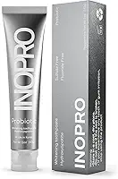 InoPro Creme Dental Clareador Com Hidroxiapatita E Probiótico Para Dentes Sensíveis, Sem Flúor, Reparador E Remineralizador Do Esmalte, Sem Sls, Bicarbonato De Sódio, Óleo De Coco, 142 G